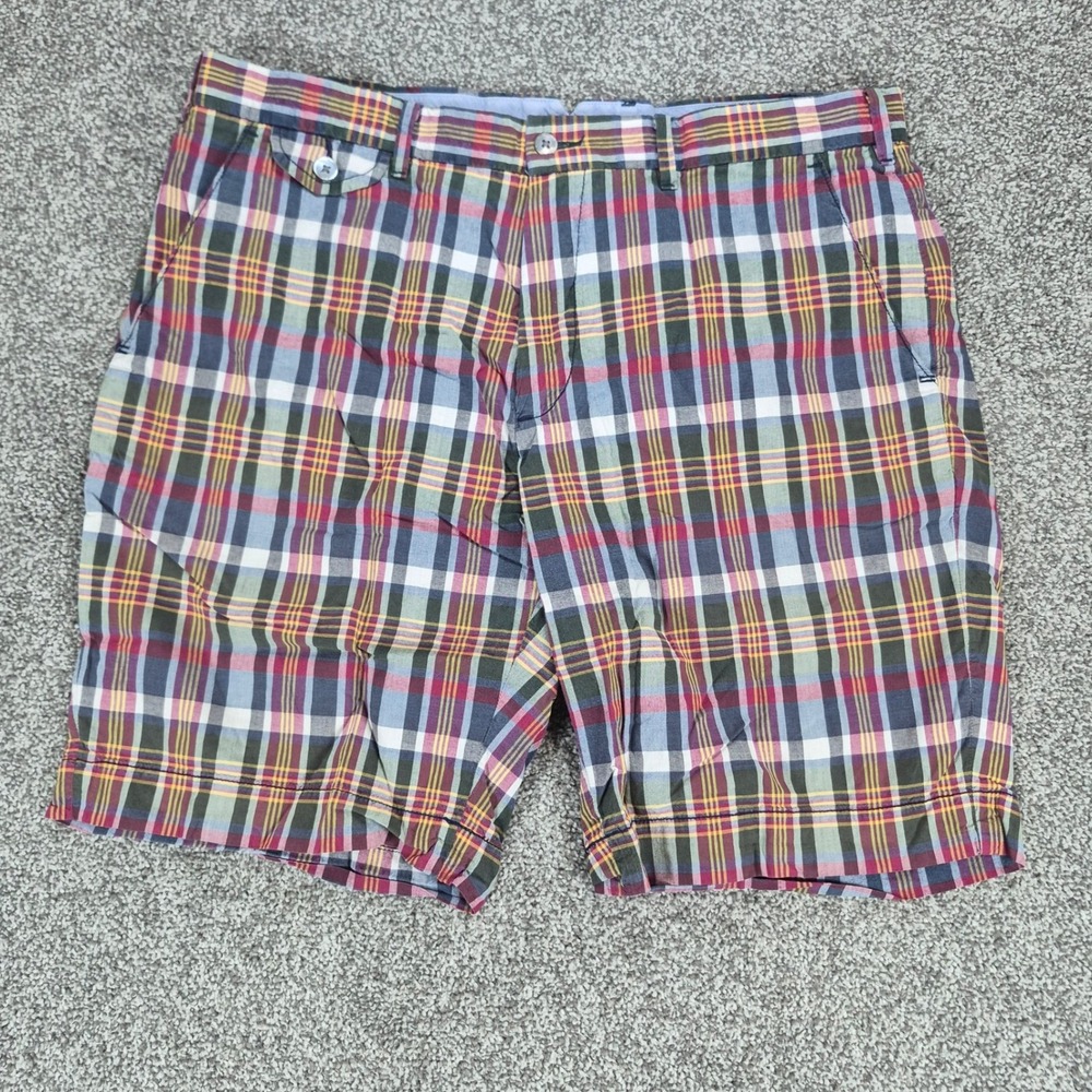 Polo Ralph Lauren Shorts Mens 36 Multi Color‎ India Madras Plaid Cotton Chino